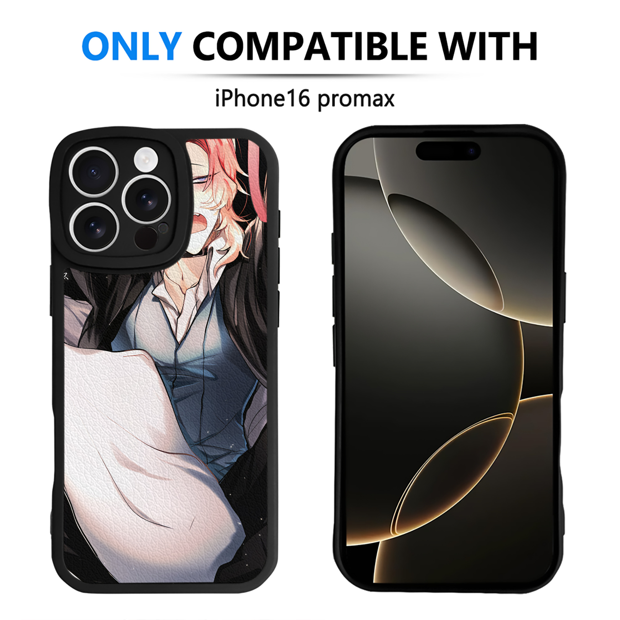 （画像用） 文豪ストレイドッグス Bungo Stray Dogs 【iPhone 16シリーズ対応】シリコンスマホケース（レザー調） 材質：シリコン